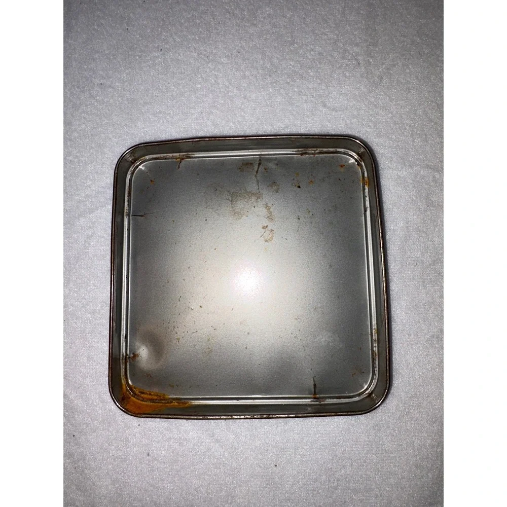 Nabisco Premium Saltine Crackers Tin 1969  Blue Lid Collectible 14oz USA Vintage